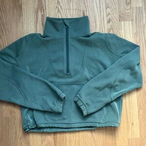 EUC Lululemon Softstreme Brushed and Ribbed Half Zip Jacket | Size 4